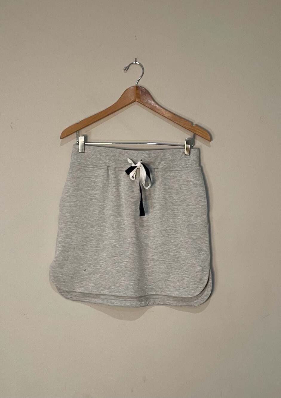 Bass Grey Heathered Knit Drawstring Skirt Size S